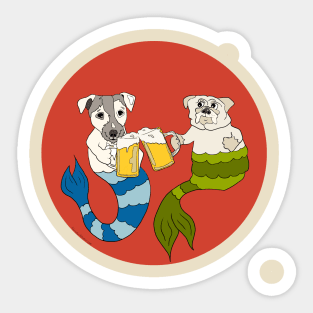 Beer Buddy Mermutts Sticker